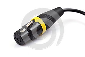 Power plug. DC power supply connector 48v on white