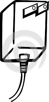 Power plug vector illustration