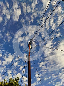 Power Pole and Wires photo