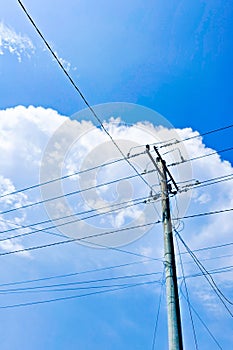 power poles and power lines