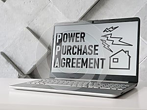 Power Purchase Agreement PPA is shown using the text