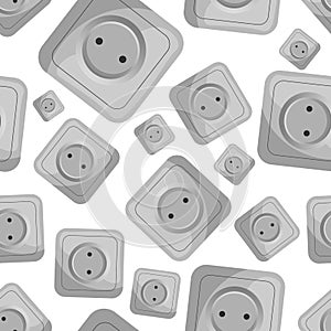 Power socket seamless pattern