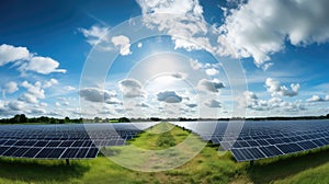 power solar panel farm