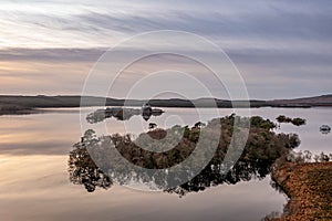 Power station producing energy on the banks of the River Foyle near Derry, Northern Ireland