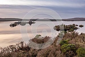 Power station producing energy on the banks of the River Foyle near Derry, Northern Ireland