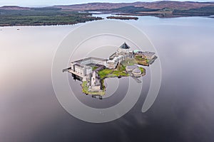 Power station producing energy on the banks of the River Foyle near Derry, Northern Ireland