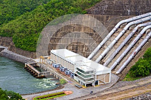 The power station at the Srinakarin Dam