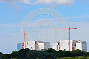 Power station under construction