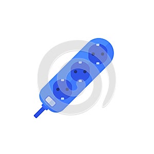 Power strip icon on white