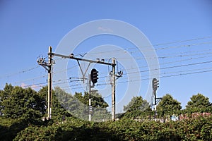 Power supply to catenary and signal poles along the track