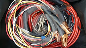 Power supply wire jumper cable for car battery