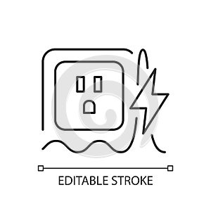 Power surge linear icon