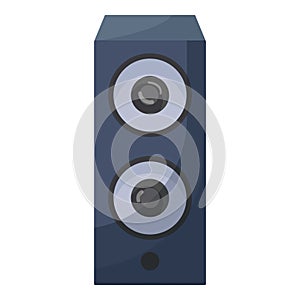 Power system box icon cartoon vector. Music stereo sound