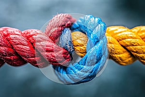 The Power of Teamwork and Persistence A Visual Representation of Collaboration, Strength, and Success