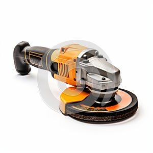 Isolated Angle Grinder On White Background