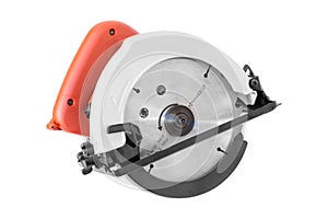 Power Tools, circular saw on white