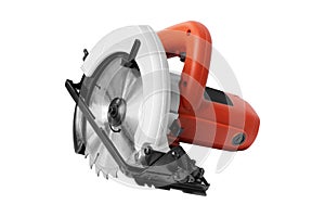 Power Tools, circular saw on white