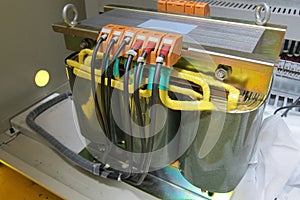 Power transformer in the compartment