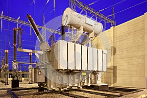 Power Transformer in a substation