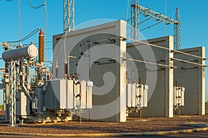 Power Transformers in a substation