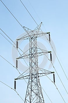 Power transmission tower, high voltage post