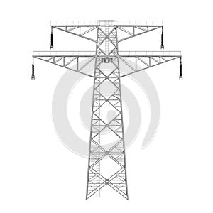 Power Transmission Tower Isolated