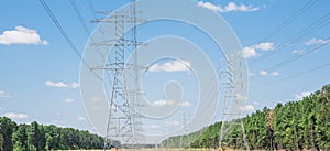 Power transmission towers