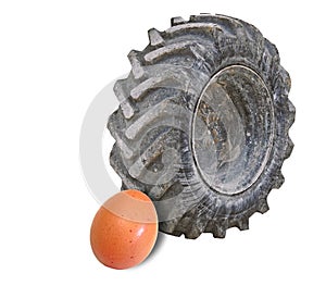 power tyre wheel truck vehicle egg food tread plant stress victim crush little large business