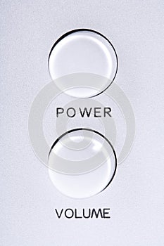 Power and volume buttons