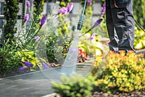 Power Washing Garden Paths