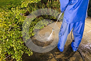 Power Washing Garden Paths