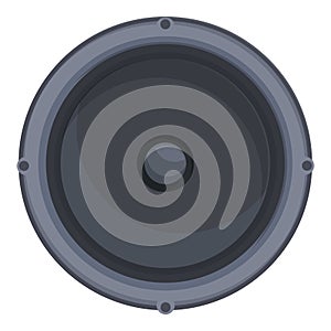 Power woofer icon cartoon vector. Car audio acoustic