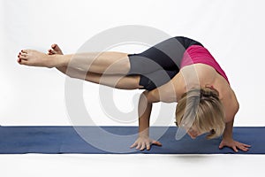 Power yoga woman