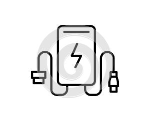 Powerbank line icon