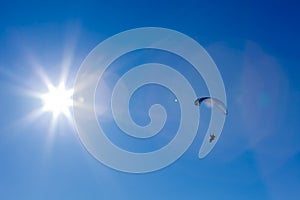 Powered paragliding with the sun