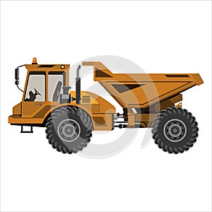 Powerful articulated dump truck