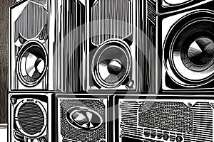 Powerful audio speakers