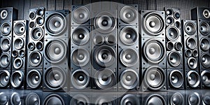 A powerful audio system Array of speakers Generative AI