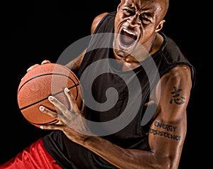 Powerful Basketball Player