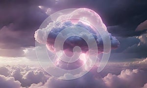 Majestic Thunderclouds and Lightning