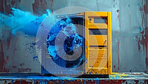 System Overload Blue Explosion from PC