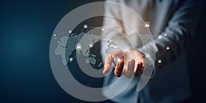 Digital Transformation and Global Connectivity?Global Digital Business Network Concept