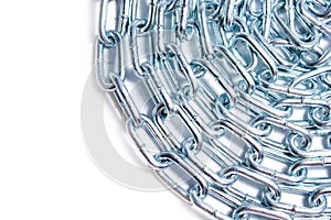 Powerful chain on a white background