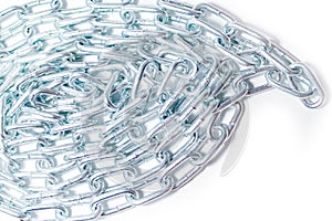 Powerful chain on a white background