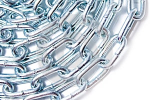 Powerful chain on a white background