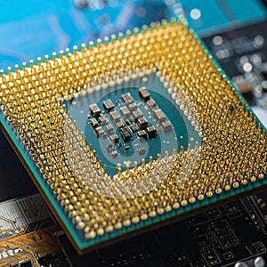 Powerful CPU Processor on a Circuit Board