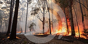 Forest Fire in Nature