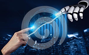 Human and Robot Collaboration in Data Analysis with Graph and Digital Background Impute