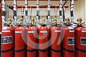 Powerful industrial fire extinguishing system