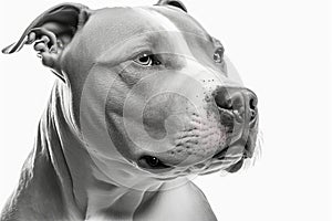 Powerful and Loyal: Pitbull Dog Portrait